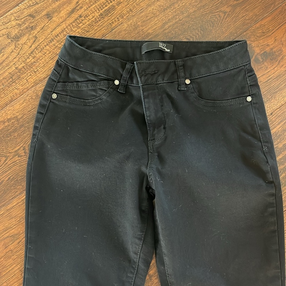 1822 DENIM black jeans sz 10 - Picture 3 of 7